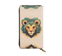 SamLng Cartoon Lion Print Leather Long Clutch Wallet â€“ Personalized, Comfortable & Lightweight with Card Holder, Coin Pocket