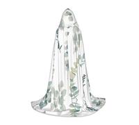SamLng Eucalyptus Leaves Hooded Cloak - Role-Play Costume for Teens, Suitable for Cosplay, Christmas, Halloween, Easter, Carnival