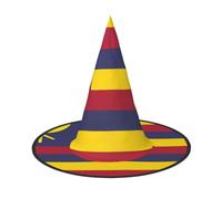 SamLng Flag of the Kingdom of Hawaii Halloween Witch Hat for Adults - Party Hat for Masquerade, Carnival, Cosplay - Pointed Horn Decoration Cap