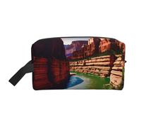 SamLng Grand Canyon Print Travel Toiletry Bag - Cosmetic Makeup Pouch for Men and Women, Portable Organizer for Daily Use, White, One Size