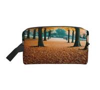 SamLng Hello Autumn Print Travel Toiletry Bag - Cosmetic Makeup Pouch for Men and Women, Portable Organizer for Daily Use, White, One Size
