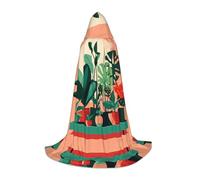 SamLng Indoor potted green plants Hooded Cloak - Role-Play Costume for Teens, Suitable for Cosplay, Christmas, Halloween, Easter, Carnival