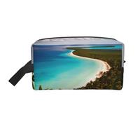 SamLng island of cuba Print Travel Toiletry Bag - Cosmetic Makeup Pouch for Men and Women, Portable Organizer for Daily Use, White, One Size