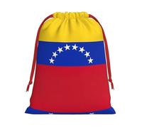 SamLng Large Drawstring Gift Bag - Flag of Venezuela Perfect for Christmas, Holiday, & Party Favors - Candy Bags & Treat Sacks