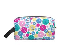 SamLng Large Travel Cosmetic Bag – Cute Nurse Full-Print Design, Portable Toiletry Organizer, Multi-Use Pouch for Makeup, White, One Size