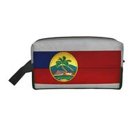 SamLng Large Travel Cosmetic Bag â€“ Flag of Hawaii American Full-Print Design, Portable Toiletry Organizer, Multi-Use Pouch for Makeup, White, One Size