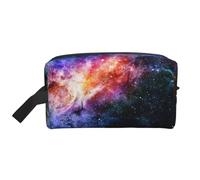 SamLng Large Travel Cosmetic Bag â€“ Galaxy in The Universe Full-Print Design, Portable Toiletry Organizer, Multi-Use Pouch for Makeup, White, One Size
