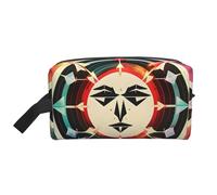 SamLng Large Travel Cosmetic Bag – Hunting Arrows Triangles Deer Full-Print Design, Portable Toiletry Organizer, Multi-Use Pouch for Makeup, White, One Size