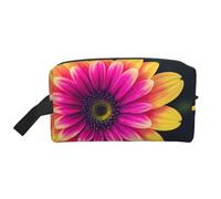SamLng Large Travel Cosmetic Bag – Retro flower Full-Print Design, Portable Toiletry Organizer, Multi-Use Pouch for Makeup, White, One Size