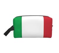 SamLng Large Travel Cosmetic Bag - italy flag Full-Print Design, Portable Toiletry Organizer, Multi-Use Pouch for Makeup, White, One Size