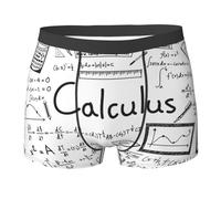 SamLng M Men's Boxer Briefs - Math Geometry Geek Calculus Breathable Stretch Underwear for Lightweight Long-lasting comfort Black