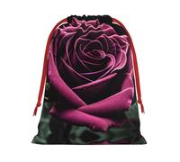 SamLng Medium Drawstring Gift Bag - Gothic Rose Perfect for Christmas, Holiday, & Party Favors - Candy Bags & Treat Sacks