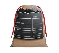 SamLng Medium Drawstring Gift Bag - Movies Clapperboard Perfect for Christmas, Holiday, & Party Favors - Candy Bags & Treat Sacks