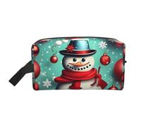 SamLng Merry Christmas Day Print Travel Toiletry Bag - Cosmetic Makeup Pouch for Men and Women, Portable Organizer for Daily Use, White, One Size