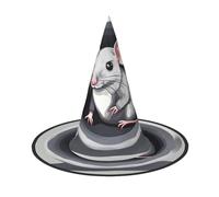 SamLng Mouse in the Hole Halloween Witch Hat for Adults - Party Hat for Masquerade, Carnival, Cosplay - Pointed Horn Decoration Cap