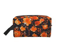 SamLng Set of ornate floral Print Travel Toiletry Bag - Cosmetic Makeup Pouch for Men and Women, Portable Organizer for Daily Use, White, One Size