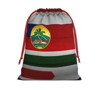 SamLng Small Drawstring Gift Bag - Flag of Hawaii American Perfect for Christmas, Holiday, & Party Favors - Candy Bags & Treat Sacks