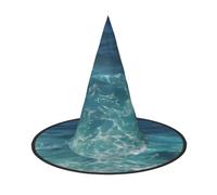 SamLng The Deep Ocean Halloween Witch Hat for Adults - Party Hat for Masquerade, Carnival, Cosplay - Pointed Horn Decoration Cap