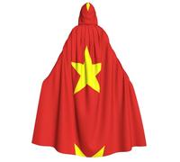SamLng Vietnamese flag Hooded Cloak Adult â€“ Universal Role Play Costume, Cosplay Cape Robe â€“ Perfect for Halloween, Easter, Carnival