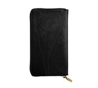 SamLng Vintage Cheerleader Print Leather Long Clutch Wallet – Fashionable, Personalized, and Durable Coin Pocket