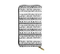 SamLng Vintage Native American Patterns Print Leather Long Clutch Wallet – Fashionable, Personalized, and Durable Coin Pocket