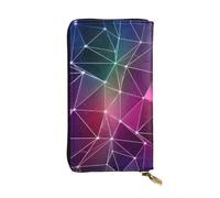 SamLng Vintage Red Galaxy Constellation Print Leather Long Clutch Wallet â€“ Fashionable, Personalized, and Durable Coin Pocket