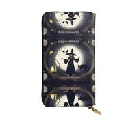 SamLng WitchingWonders Print Leather Long Clutch Wallet – Personalized, Comfortable & Lightweight with Card Holder, Coin Pocket
