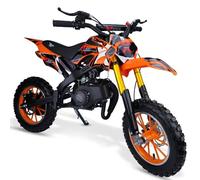 SAMMAR GIFTS 49cc Dirt Bike Orange Mini Motorbike Motocross Scrambler - 2 Stroke Petrol - Off Road
