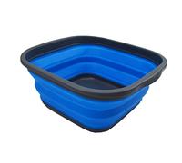 SAMMART 5.5L Collapsible Washing Tub (Grey/Blue, 5.5L tub)