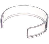 Sammons Preston Invisible Food Guard , Reusable Snap-On Plastic Ring Fits 6 Inch-7.5 Inch Plates , 1.25 Inch High Crystal Clear Plastic Plate Ring , Kitchen Aid with Sure Fit to Prevent Spills , Dishwasher Safe Guard