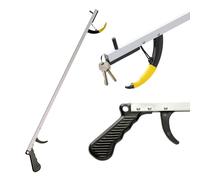 Sammons Preston Reacher, Lightweight 26" Long Handled Extension Grabber Tool, 6 oz. Handy Picker Up Tool and Reaching Claw, Aluminum Trash Pickup Aid & Garden Nabber, Reaching Assist Tool