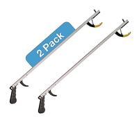 Sammons Preston Reacher, Standard 32", Grabber Reacher Tool, Lightweight Trash Picker Grabber & Garden Nabber, Aluminum Picker Up Tool & Reaching Claw, Portable Reaching Assist & Dressing Tool, 2 Pack