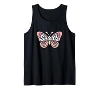 Sammy Butterfly - Personalized Cute Name Word Art Tank Top
