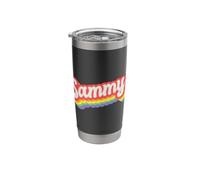 Sammy Pride Month LGBTQ Rainbow Flag Name Personalised Stainless Steel Insulated Tumbler