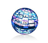 SAMNATE Flying Ball Orb Toys 2025，Hover Ball Pro Flying Spinner Toy， UFO RGB Cool Stuff Globe Orbi Magic Boomerang Hand Controller Mini Drone for 8 9 10 11 12 boys girls Kids (Blue)