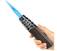 Samniu FireSaber Kitchen Solar Torch Butane Lighter, with safety lock, refillable & fits all gas tank, Adjustable Flame for Desserts, caramel pudding, grill, BBQ and Baking