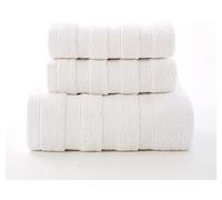 Samnuerly Hand Towel Bath Towel Bamboo Cotton Bath Towel Set Luxury Zero-Twist Cotton,Soft And Absorbent,Set 3-1 Bath Towel And 2 Hand Towels Bath Towels (Color : White)