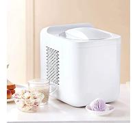 Samnuerly Mini Small Home Ice Cream Maker Machine 1L Full Automatic Gelato Sorbet Frozen Yoghurt Machine Homemade Professional Quality Ice Cream,White Home
