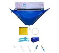Samnuerly Split Air Conditioner Cleaning Cover, AC Cleaning Kit, Wall Mounted Air Conditioning Dust Washing Cleaning Kit with Water Pipe, Air Conditioner Service Bag for Household AC Units