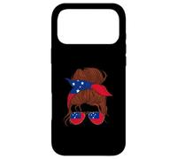 Samoa Flag Samoan Pride Woman Messy Hair Samoan Roots Case for iPhone 17 Pro Max