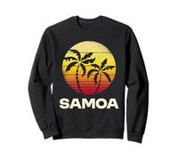 Samoa Retro Sunset Samoa Island Polynesia Travel Sweatshirt
