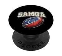 Samoa Rugby Ball Flag Polynesian Pride Sports Design PopSockets Adhesive PopGrip
