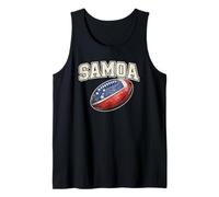 Samoa Rugby Ball Flag Polynesian Pride Sports Design Tank Top