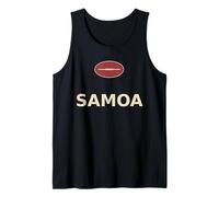Samoa Rugby Ball Polynesian Pride Sports Design Tank Top