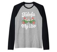 Samoan Tribal Sun Sea Turtle Samoa Samoan Raglan Baseball Tee