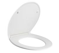 SAMODRA Toilet Seat O Shpae, White Soft Close Toilet Seat,Top Fixing,Quick Realease for Easy Clean,37 * 43.5cm