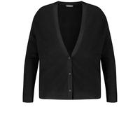 Samoon Women's 532510-25504-1100 Cardigan Sweater, Black, 50 Große Größen Extra Tall