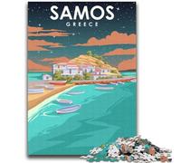 Samos Greece Travel Art 2000 Piece Jigsaw Puzzles for Teenagers, Suitable for Ages 14 And Up Family Fun It Is Ideal As A Gift for The Whole Family 2000pcs(70x100cm)