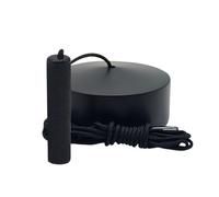 SAMOTECH Essentials Bathroom Ceiling Pull Cord Light Switch, 2-Way 6A, Matt Black with Matching Metal Pull (Matt Black)