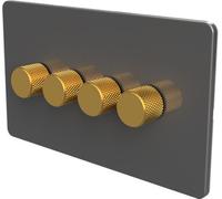 Samotech Smart Wifi Led Dimmer Switch - Metal Knob/plastic Faceplate